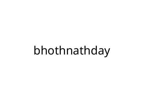 bhothnathday