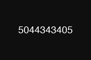 5044343405