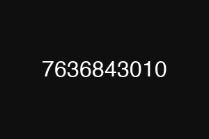 7636843010